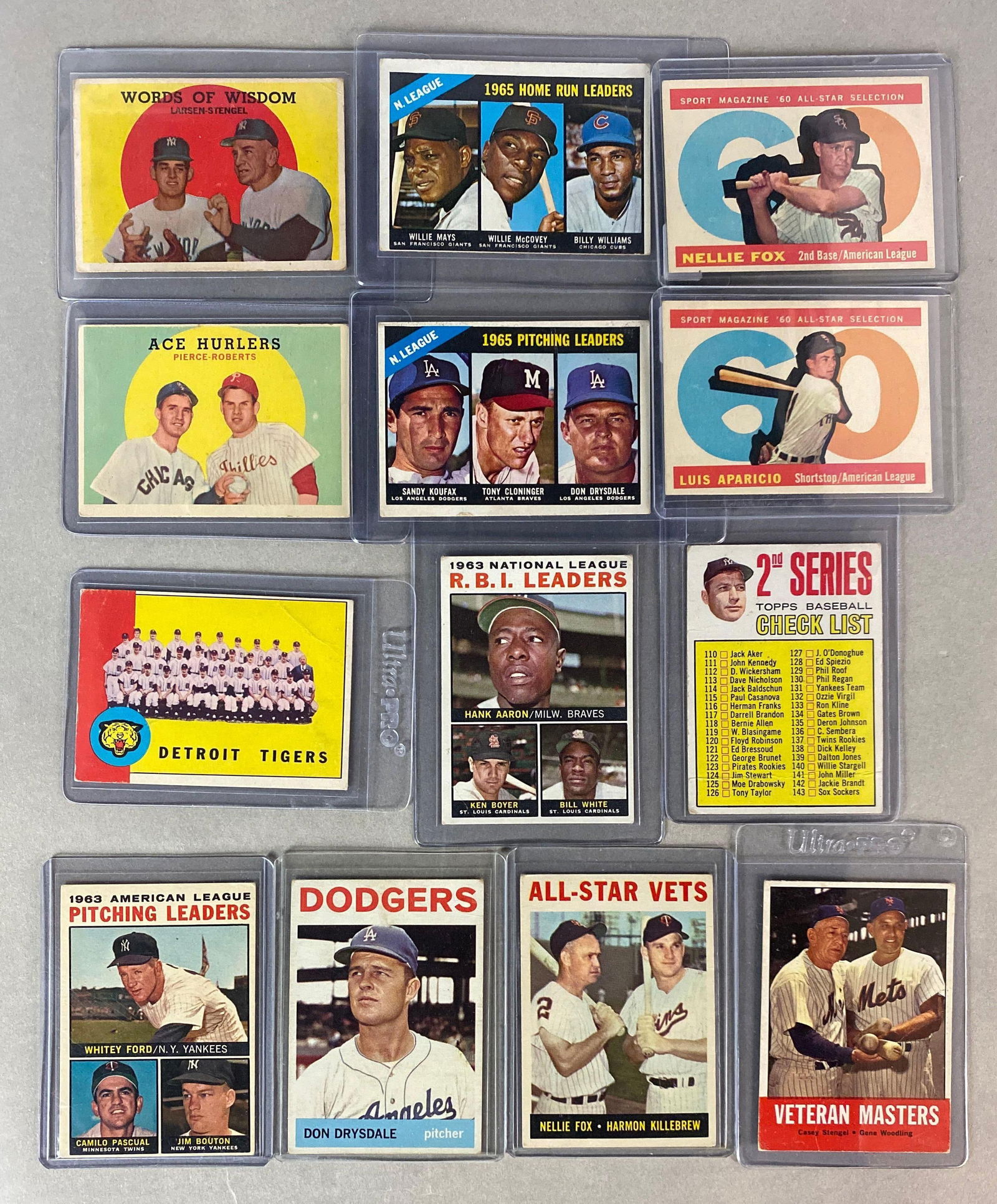 13 - 1959 - 66 Topps Baseball HOFs and Star Cards (1 of 2)