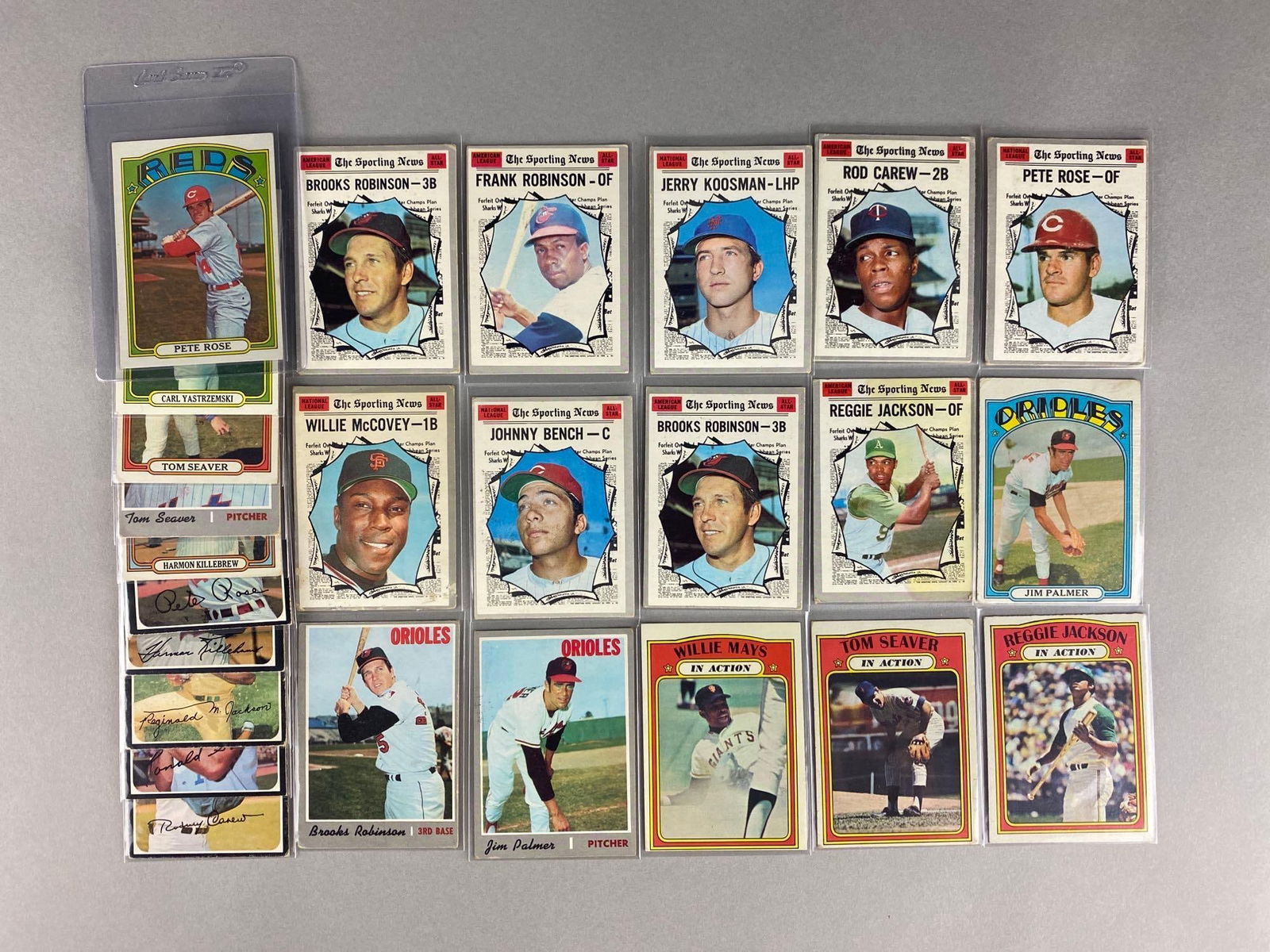 25 - 1970 - 72 Topps Baseball HOFs Cards (1 of 2)