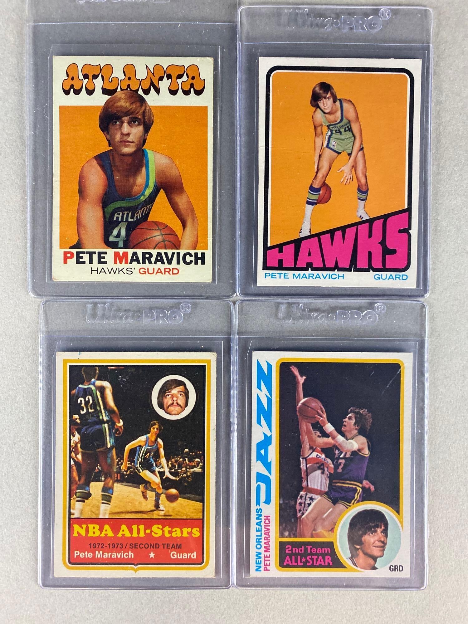 4 - 1971 - 78 Topps Pete Maravich Cards (1 of 2)