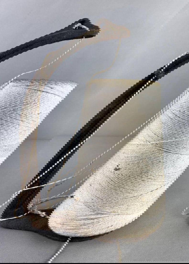 Antique Cast Iron String Holder / Dispenser Auction