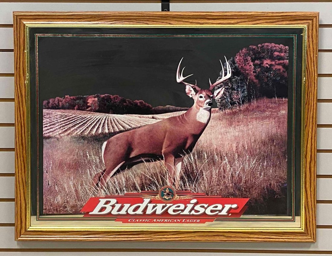Budweiser ミラー Budweiser Deer Beer Advertising Mirror