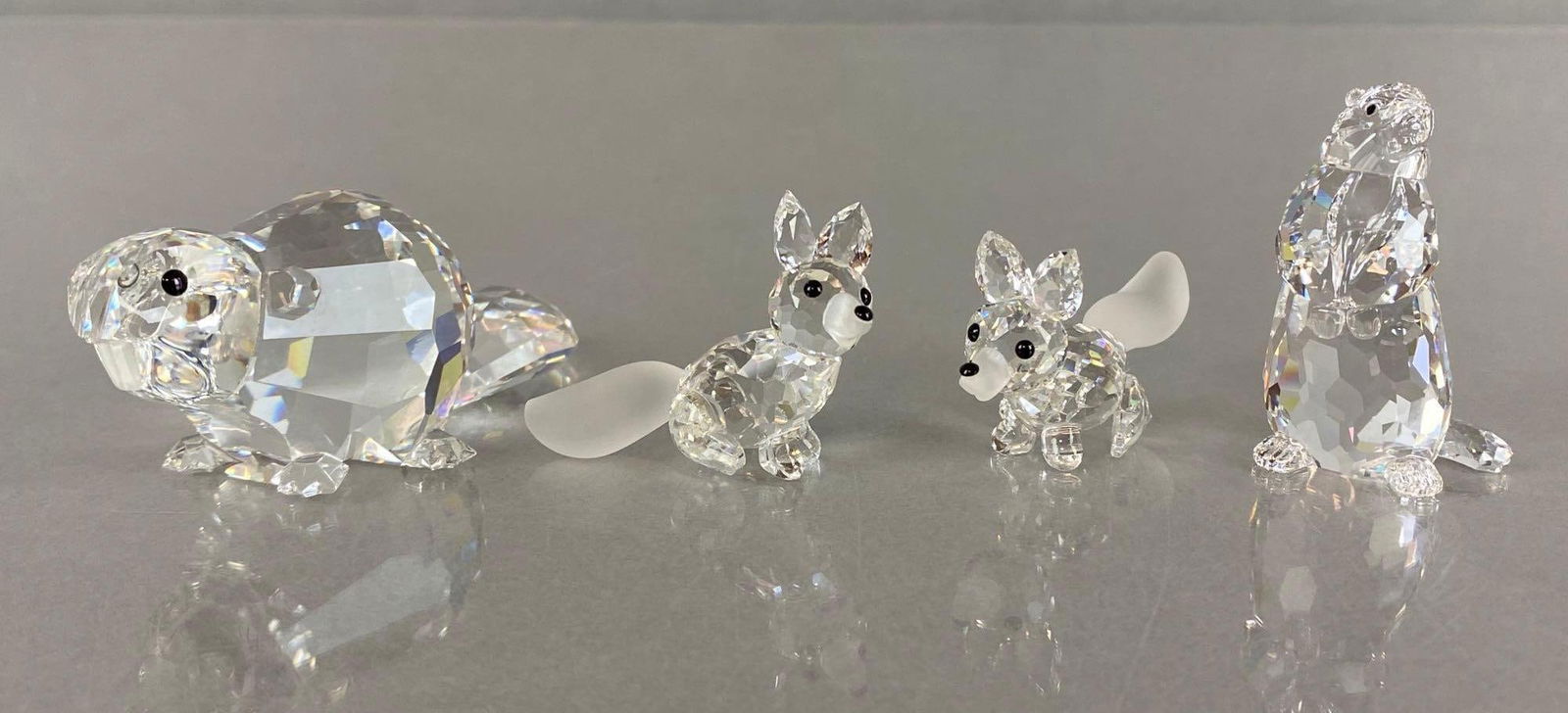 Group of 4 Swarovski Crystal Woodland Animals and Boxes (1 of 7)