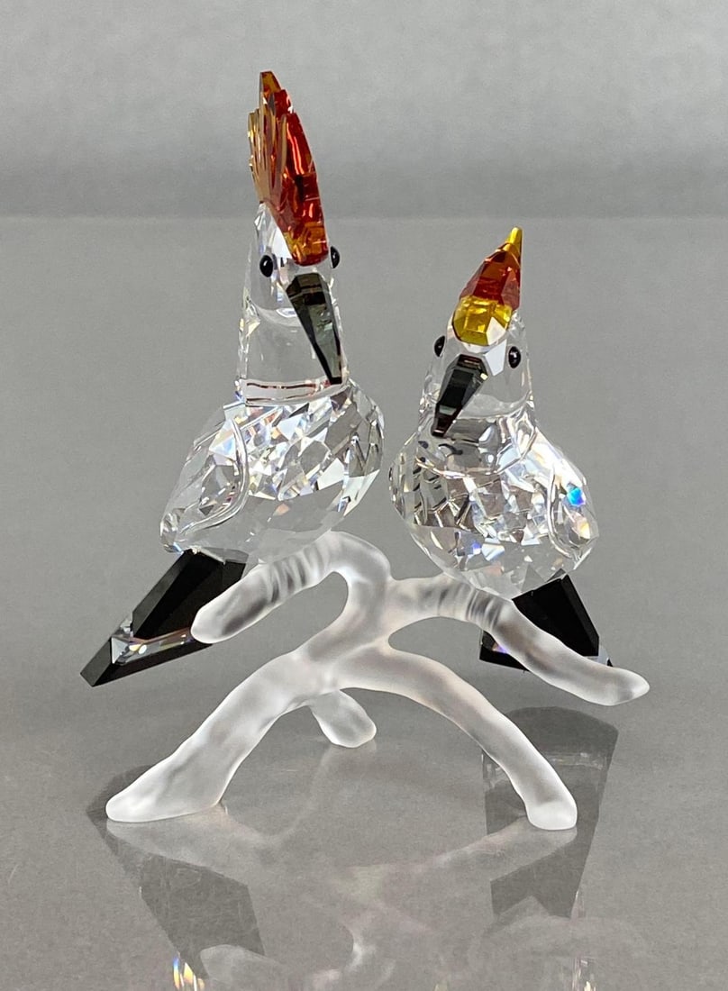 Swarovski Crystal Hoopoes Birds with Box (1 of 9)