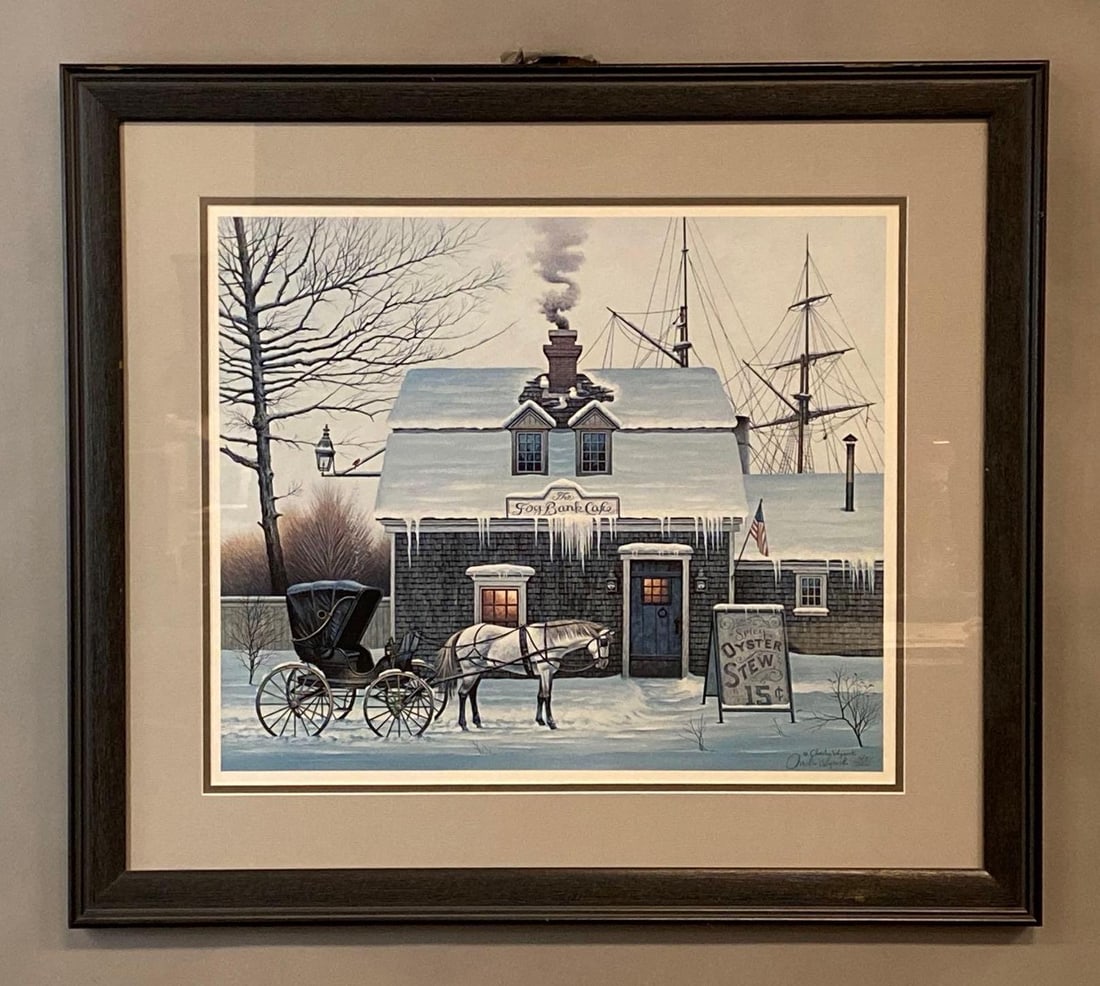 1990 Charles Wysocki Belly Warmers Lithograph Print (1 of 5)