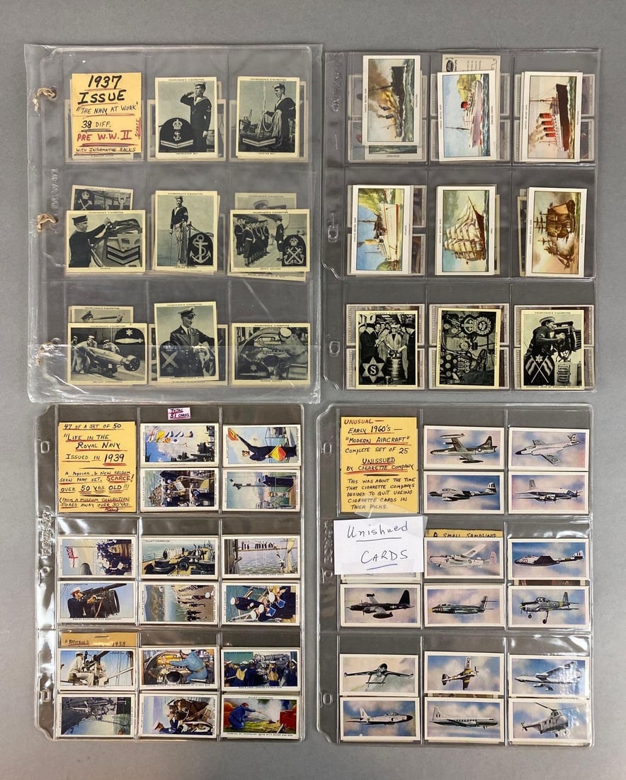 Group of 120+ US Military Themed Cigarette Cards and More (1 of 4)