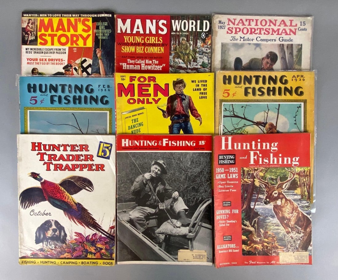 Group of 9 Vintage Mens Magazines (1 of 3)