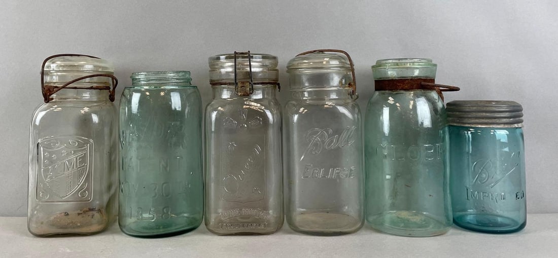 Group of 6 Vintage Mason Jars (1 of 5)