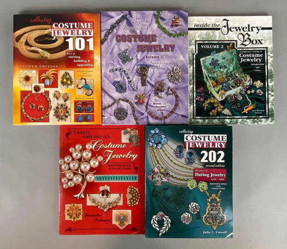 Group Of 5 Costume Jewelry Value Guide Books