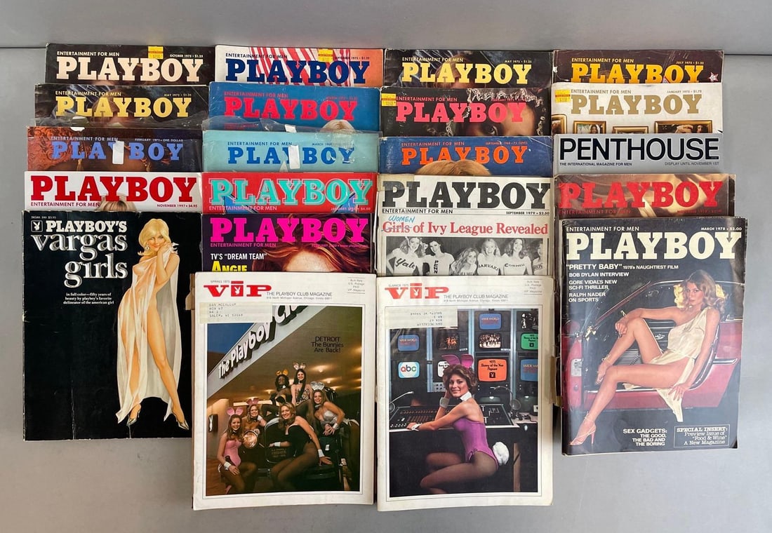 Group of 20+ Playboy Magazines (1 of 3)