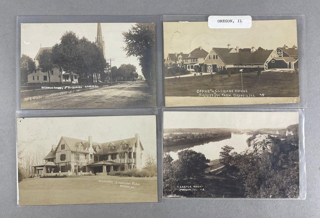Postcards 20+ Real Photo Oregon Illinois (1 of 3)