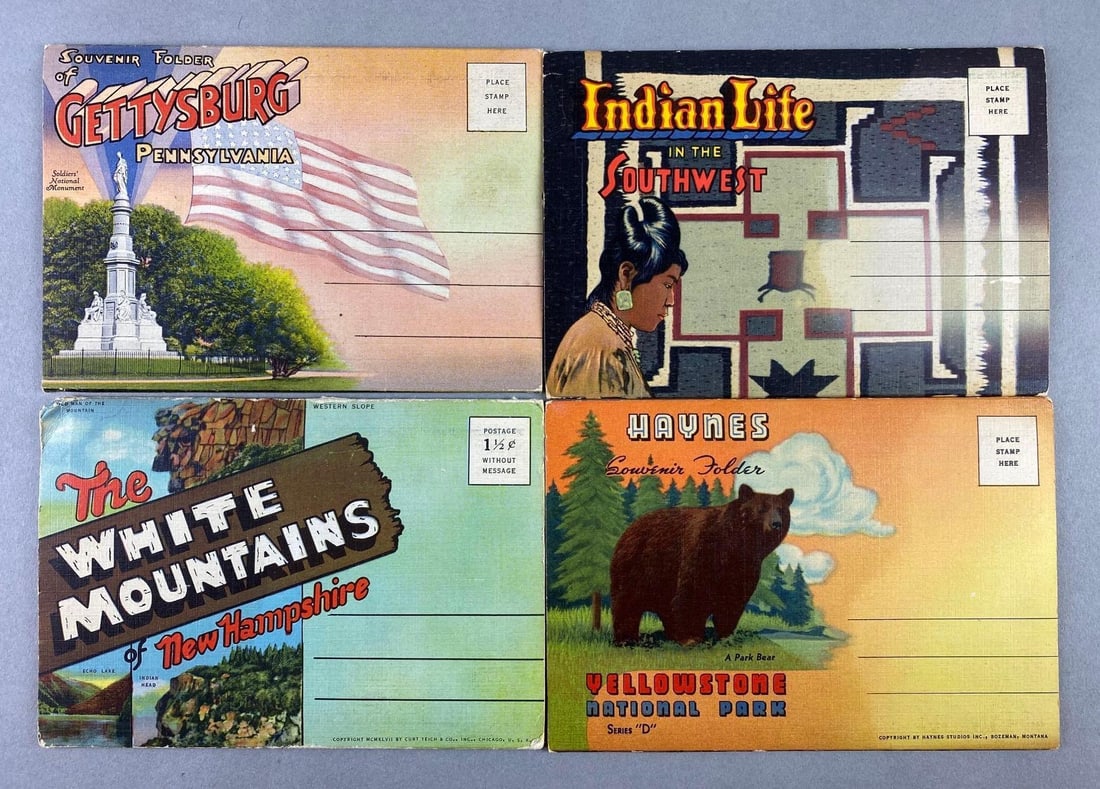 Postcards - 100 States and Cities Folders (1 of 5)