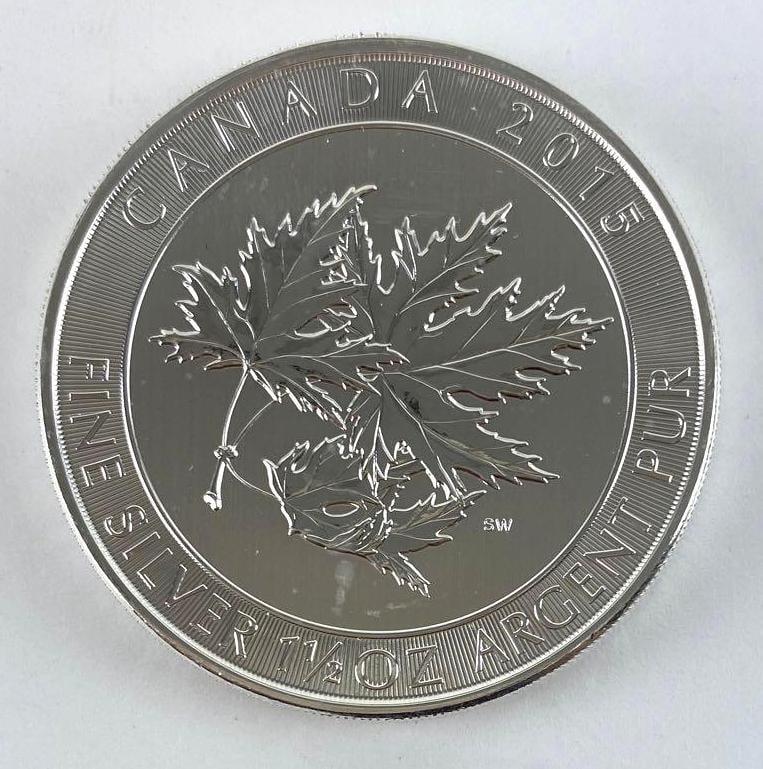2015 $8 Canada Super Leaf 1 1/2oz. Fine Silver (1 of 2)