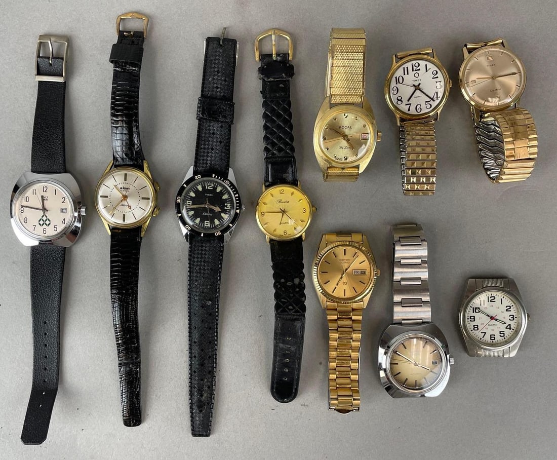 Group of 10 Mens Wristwatches (1 of 4)