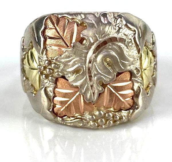 Sterling Silver 12K Black Hills Gold Ring (1 of 5)