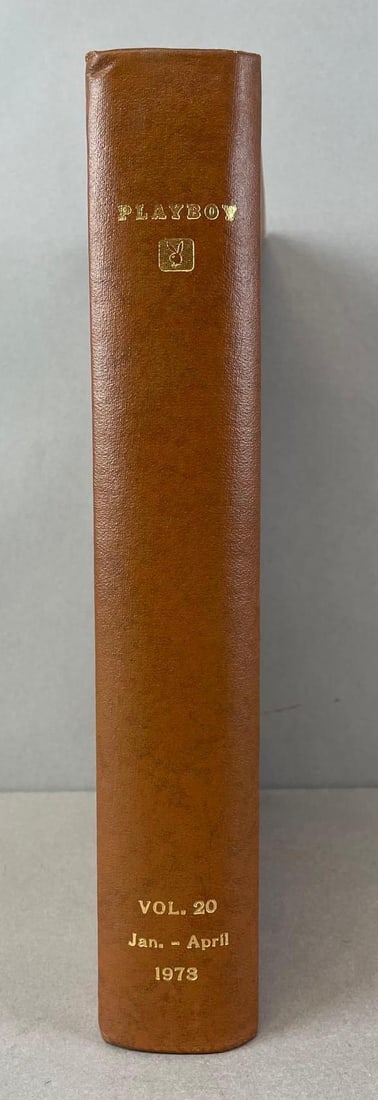 Playboy Jan-April 1973 Volume 20 Leather-Bound Book (1 of 6)