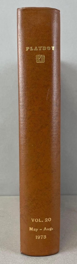 Playboy May-Aug 1973 Volume 20 Leather-Bound Book (1 of 6)