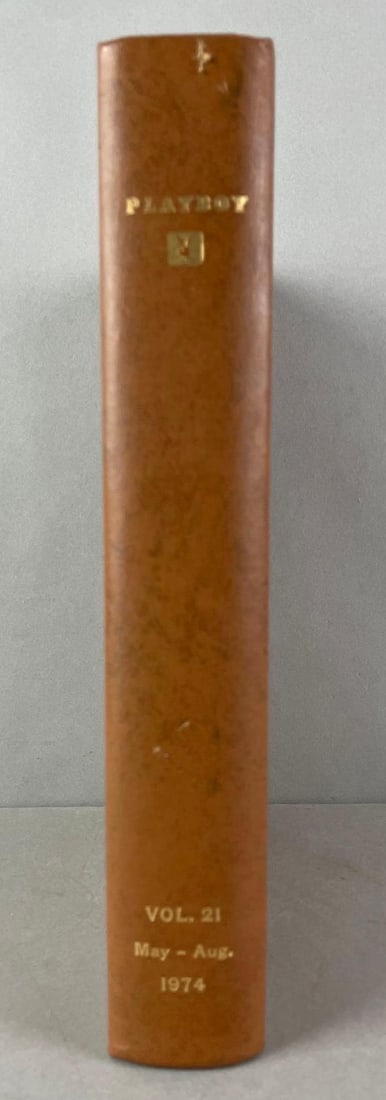 Playboy May-Aug 1974 Volume 21 Leather-Bound Book (1 of 6)