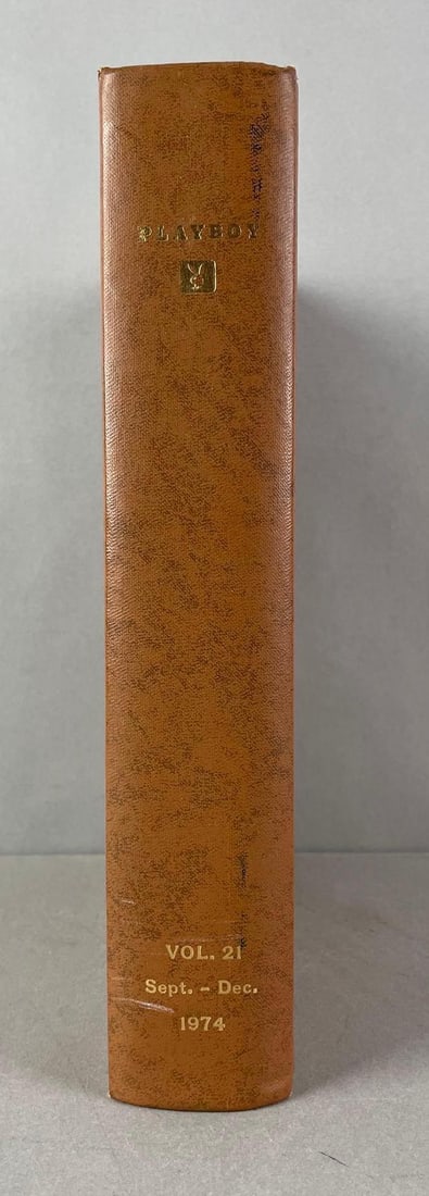 Playboy Sept-Dec 1974 Volume 21 Leather-Bound Book (1 of 5)