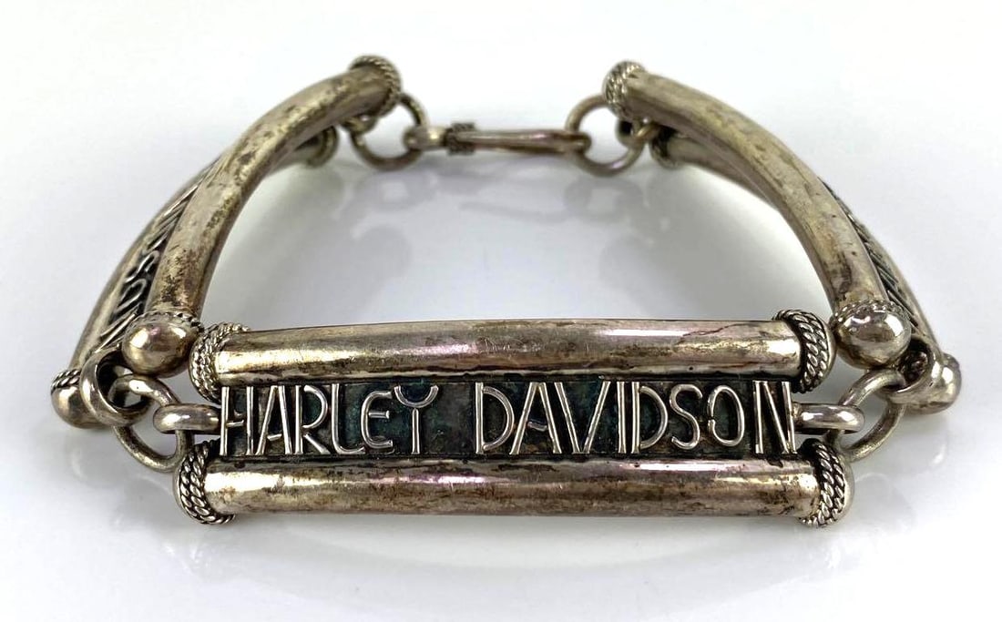 Sterling Silver Harley Davidson Bracelet (1 of 3)