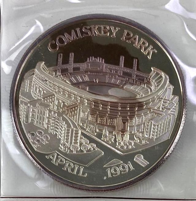 1991 Limited Edition Comisky Park 1oz. .999 Fine Silver Round (1 of 3)
