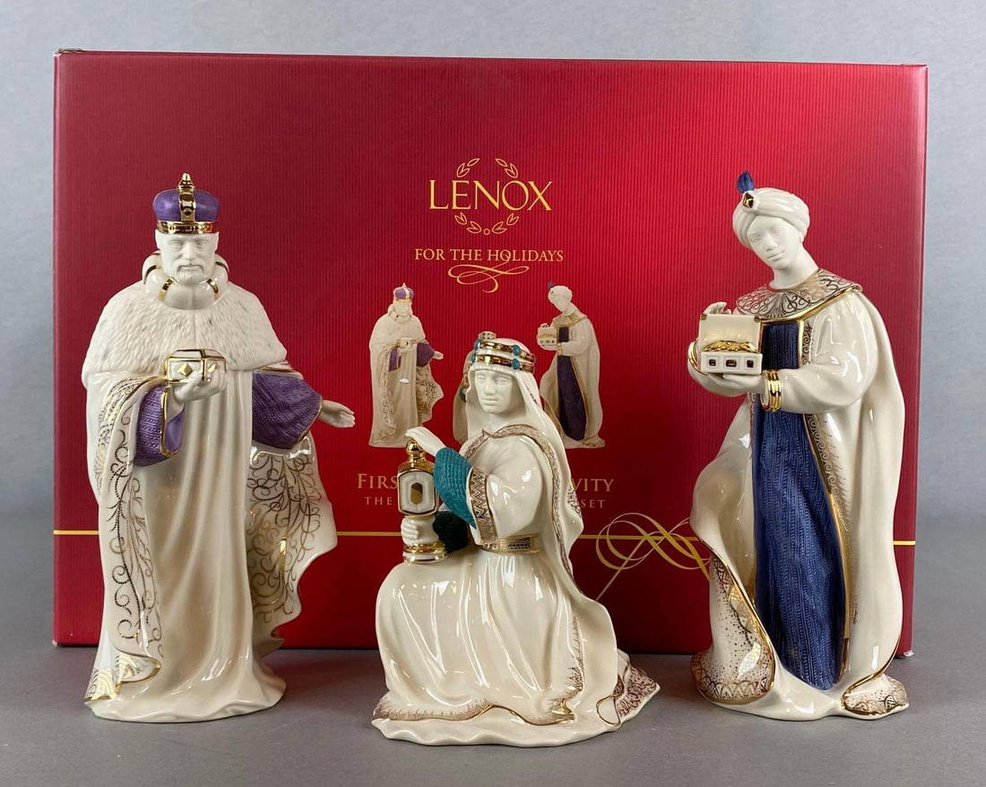 Lenox Porcelain First Blessing Nativity Set Auction