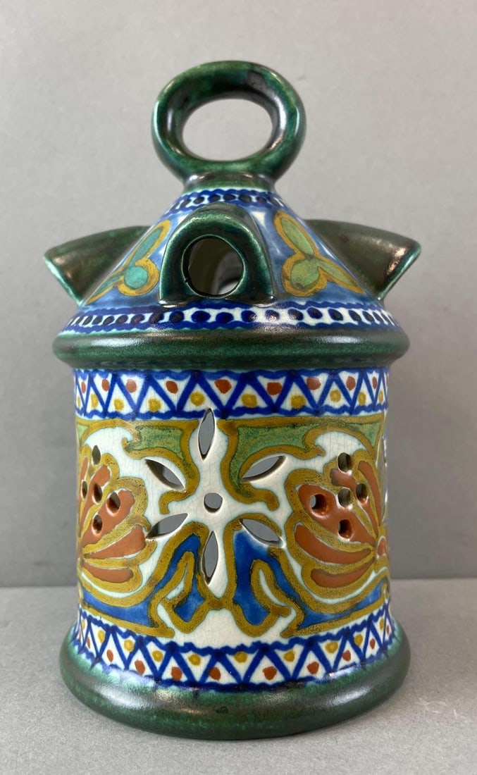 Gouda Pottery Crocus Candle Lantern (1 of 6)