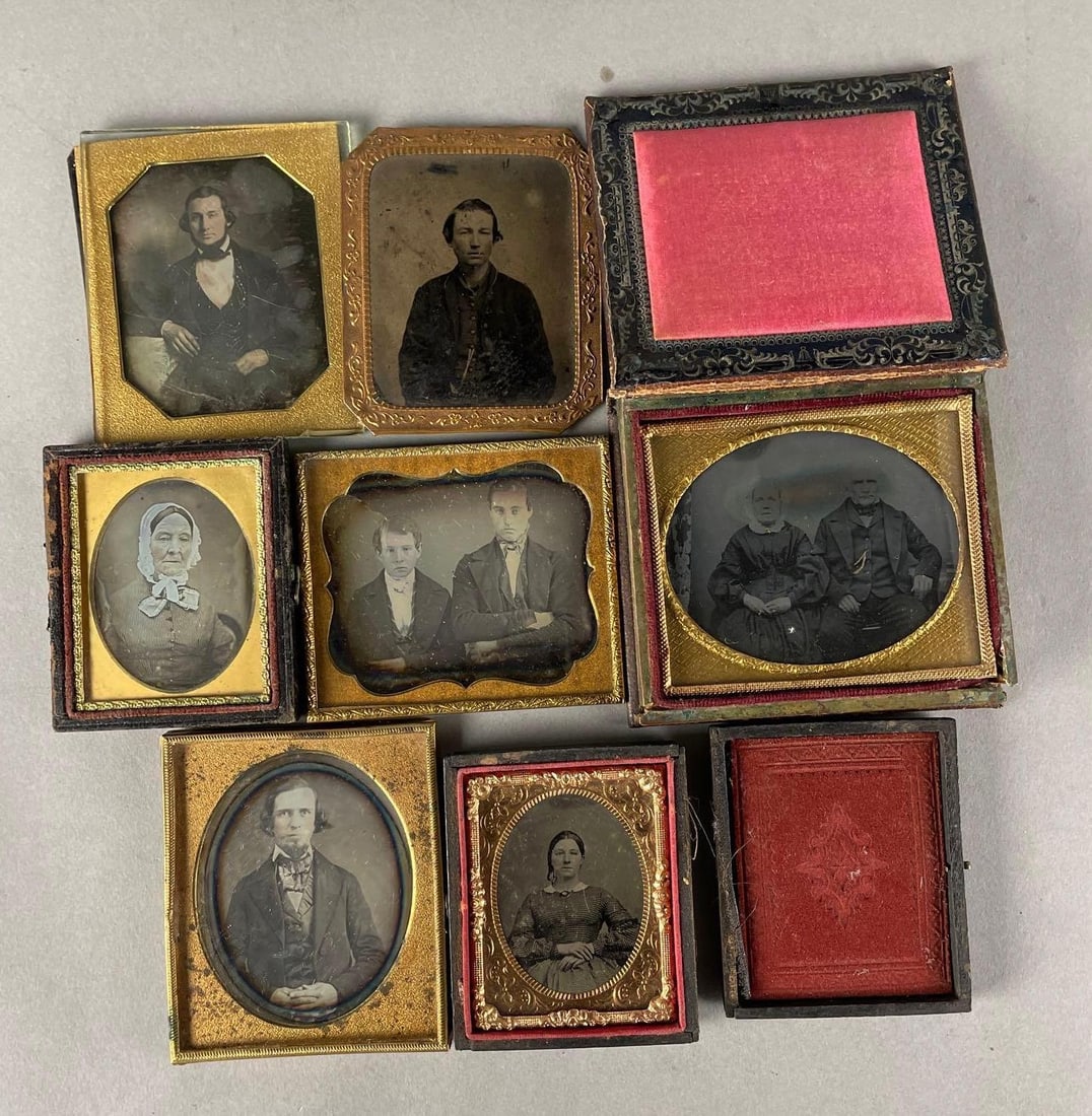 Group of 7 Daguerreotypes & Tin-Type Photographs (1 of 2)