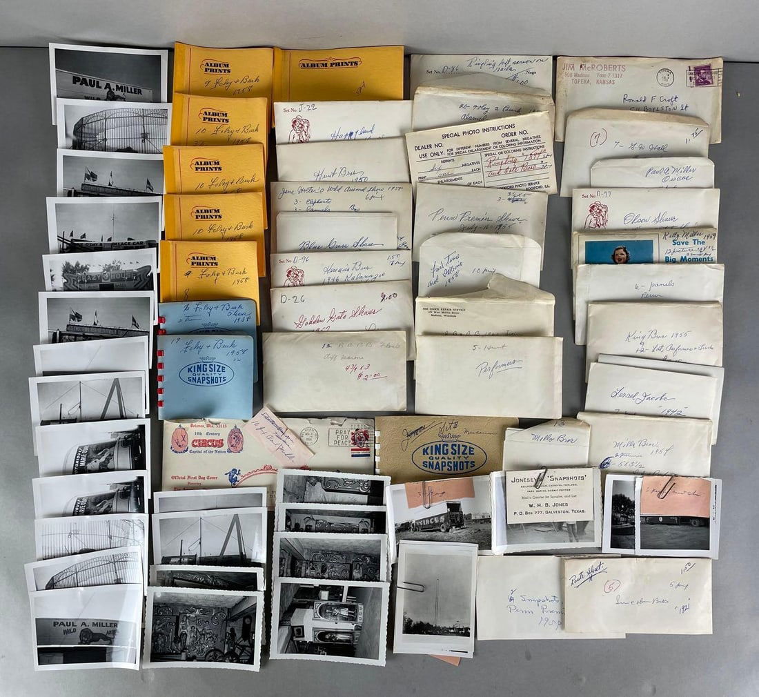 Large Group of Vintage Circus and Carnival Photographs (1 of 3)