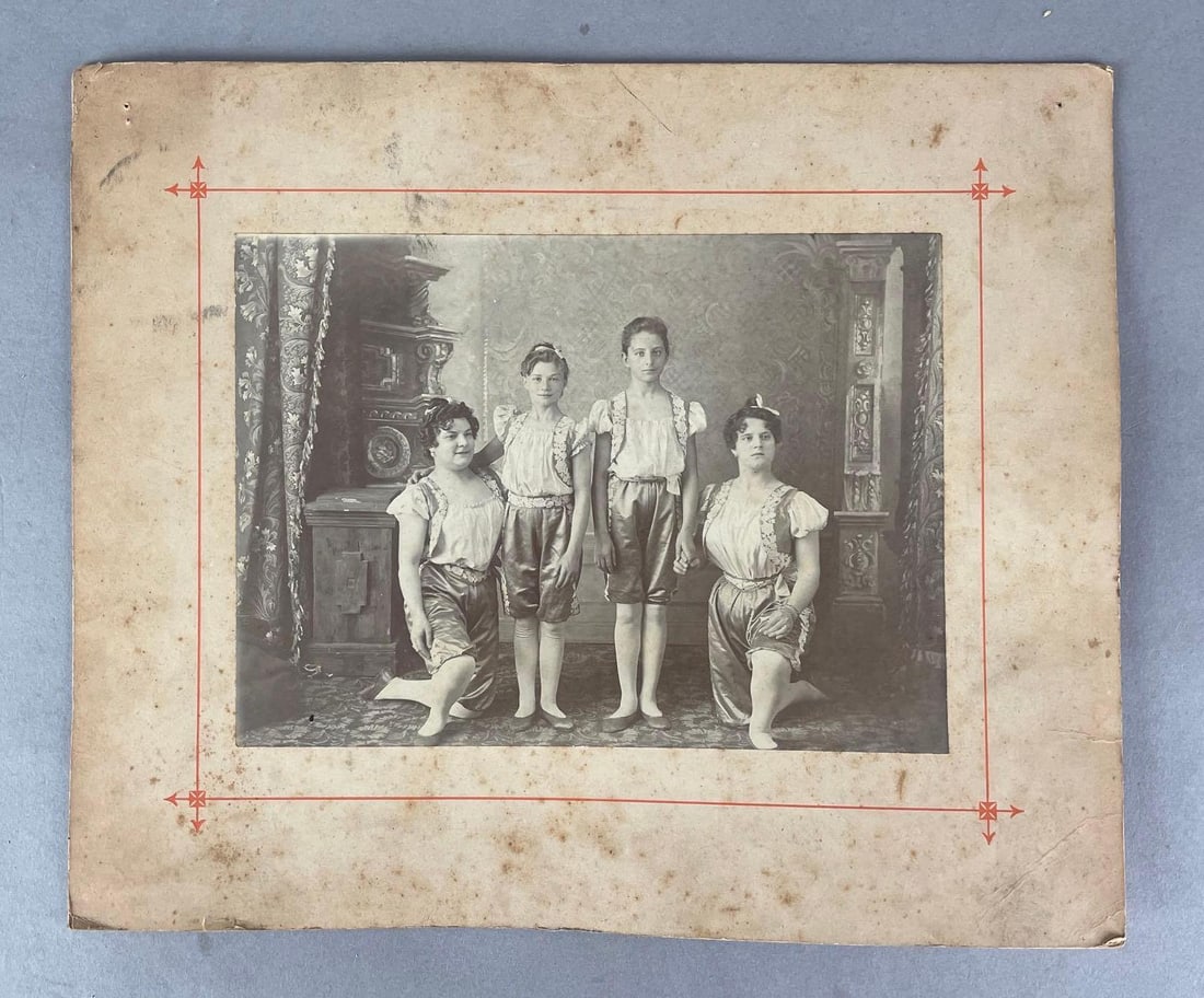 1902-1903 Herzog Family Circus Photograph: South African Fillis circus. Photo measures 6 x 8 inches, board 10 x 12 inches