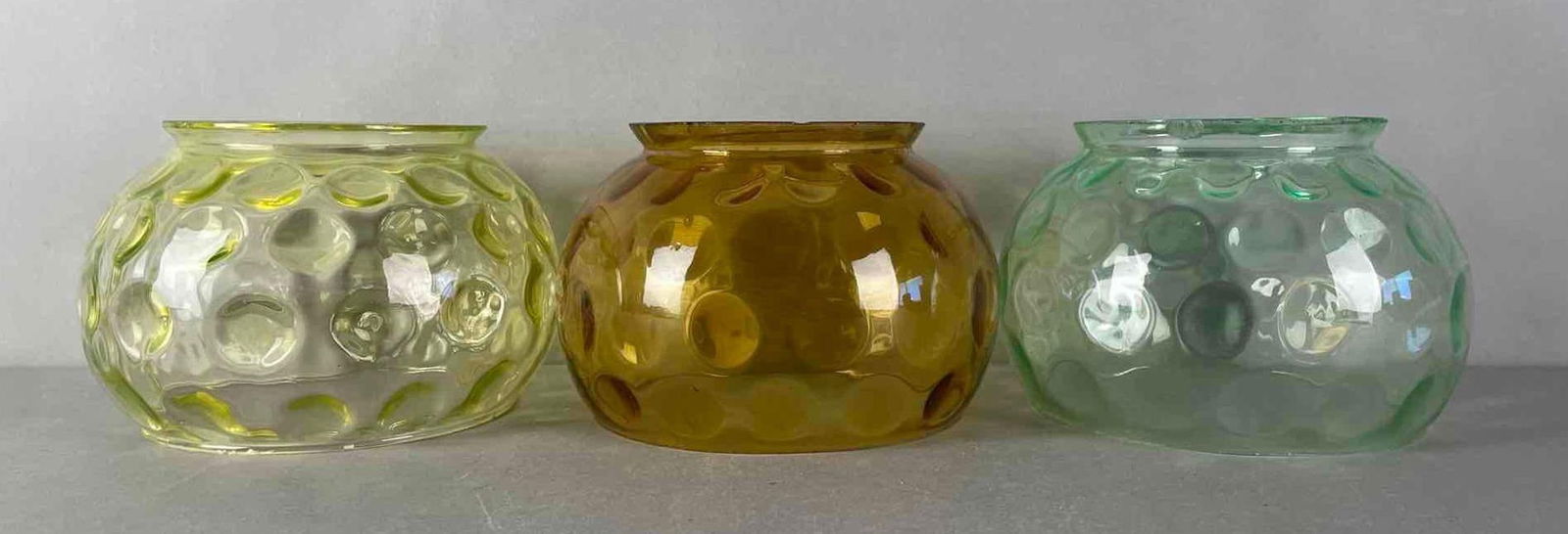 Group of 3 Antique Coin Dot Glass Globes (1 of 6)