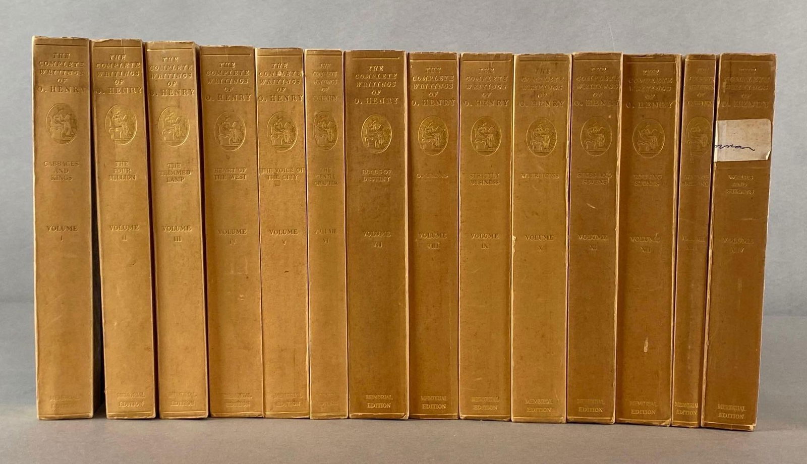 Limited Edition Group of 14 Complete Writings of O. Henry Memorial Edition Book Set (1 of 4)