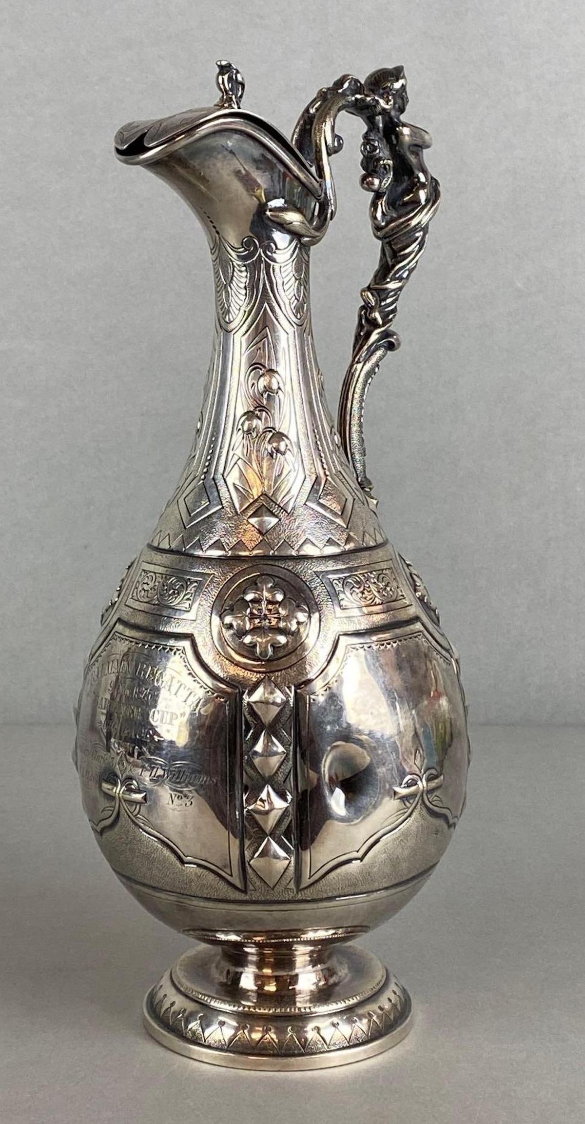 1875 Balmain Regatta Gardiner Cup Gig Race Crew Trophy (1 of 7)