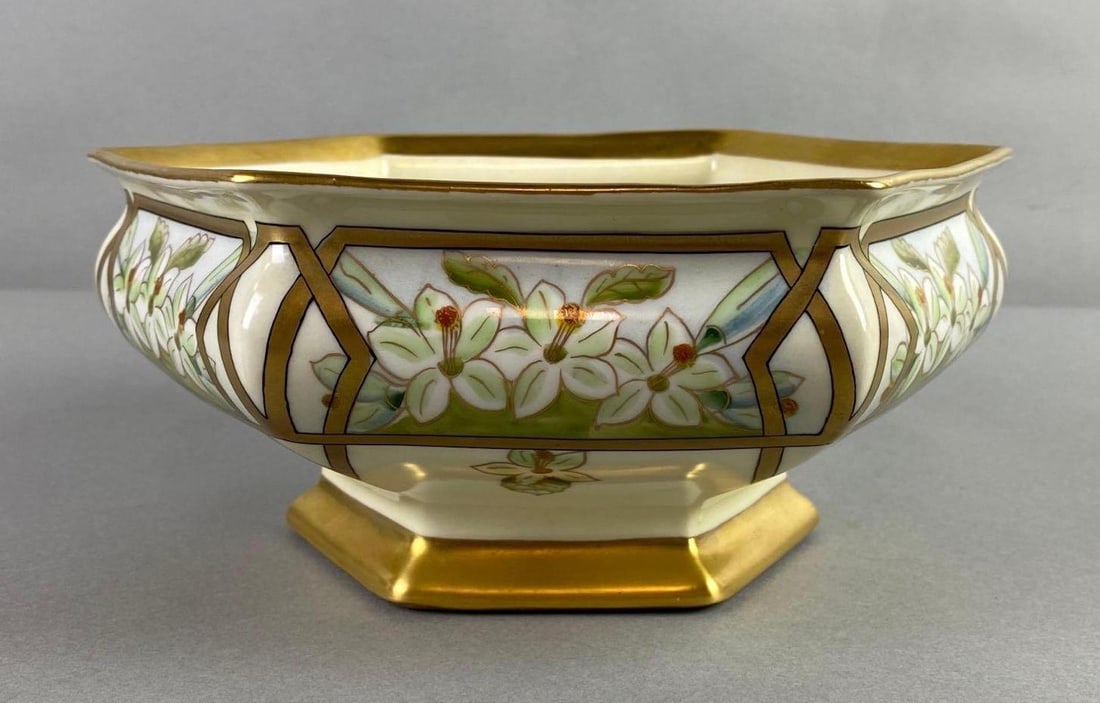 Signed Vintage Hand Painted Beutlich Pickard China Porcelain Bowl (1 of 6)