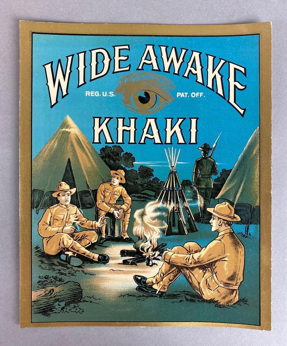 Wide Awake Khaki Uniforms Paper Advertising: Measures 9 1/2 x 7 3/4 inches.