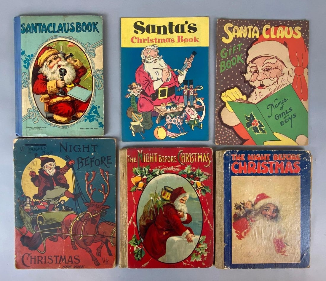 Group of 6 Vintage Christmas Books (1 of 3)
