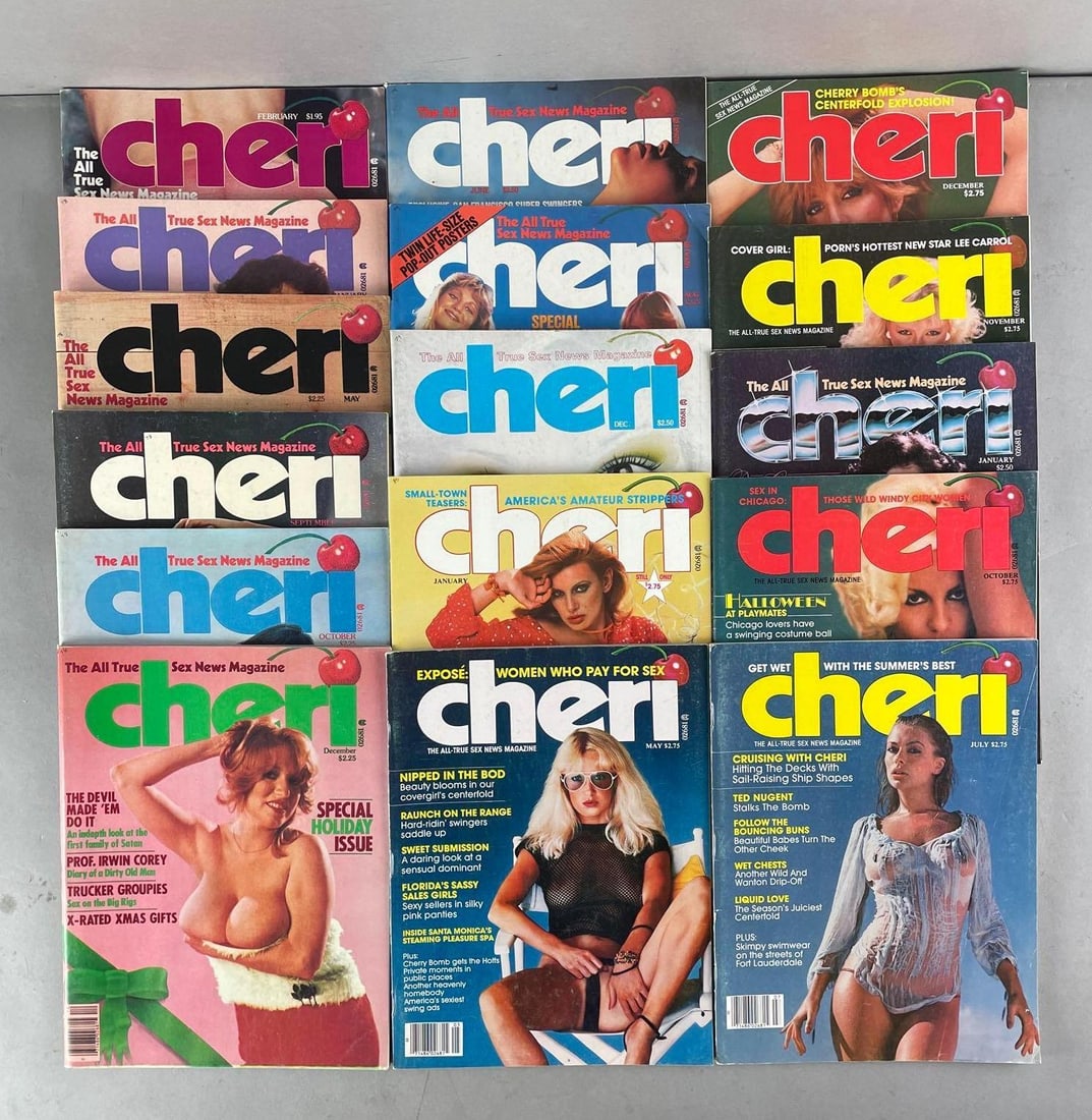 Group of Vintage Cheri Magazines (1 of 3)