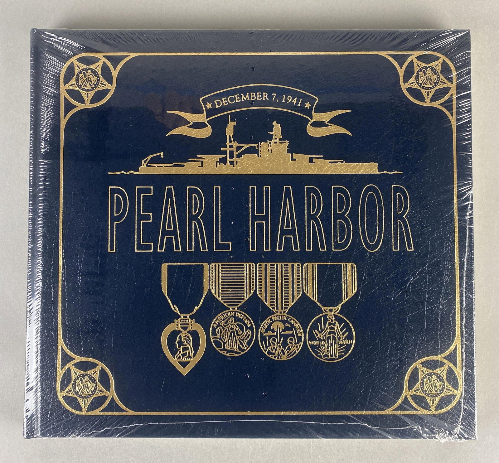 Pearl Harbor by Ernest Arroyo Easton Press Book: Sealed in plastic. Leather stamped in gilt with gilt edges.