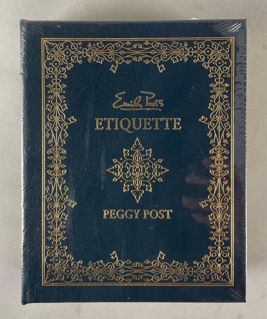 Emily Posts Etiquette by Peggy Post Easton Press Book: Sealed, gilded edges