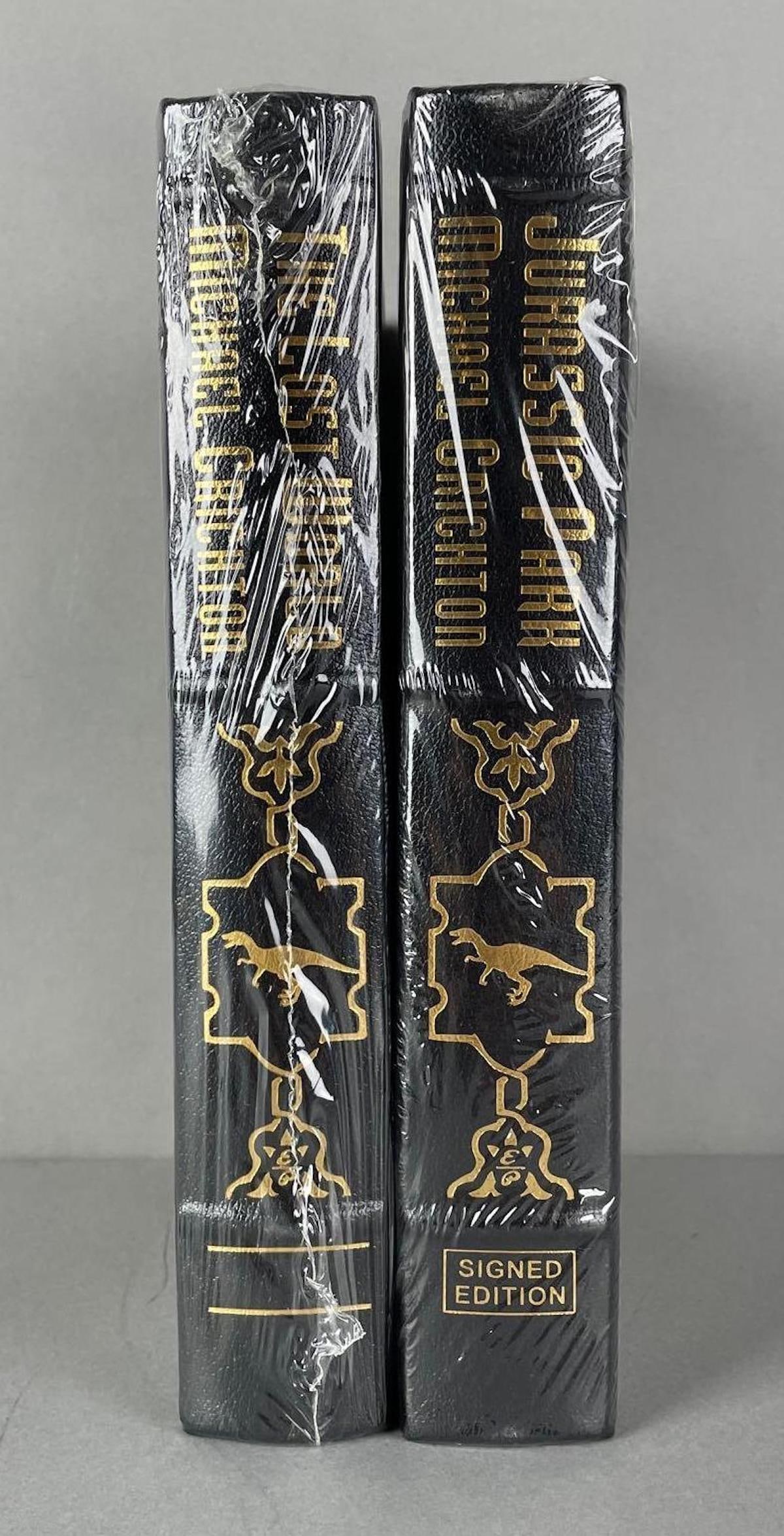 Group of 2 Jurassic Park by Michael Chrichton Easton Press Books (1 of 4)