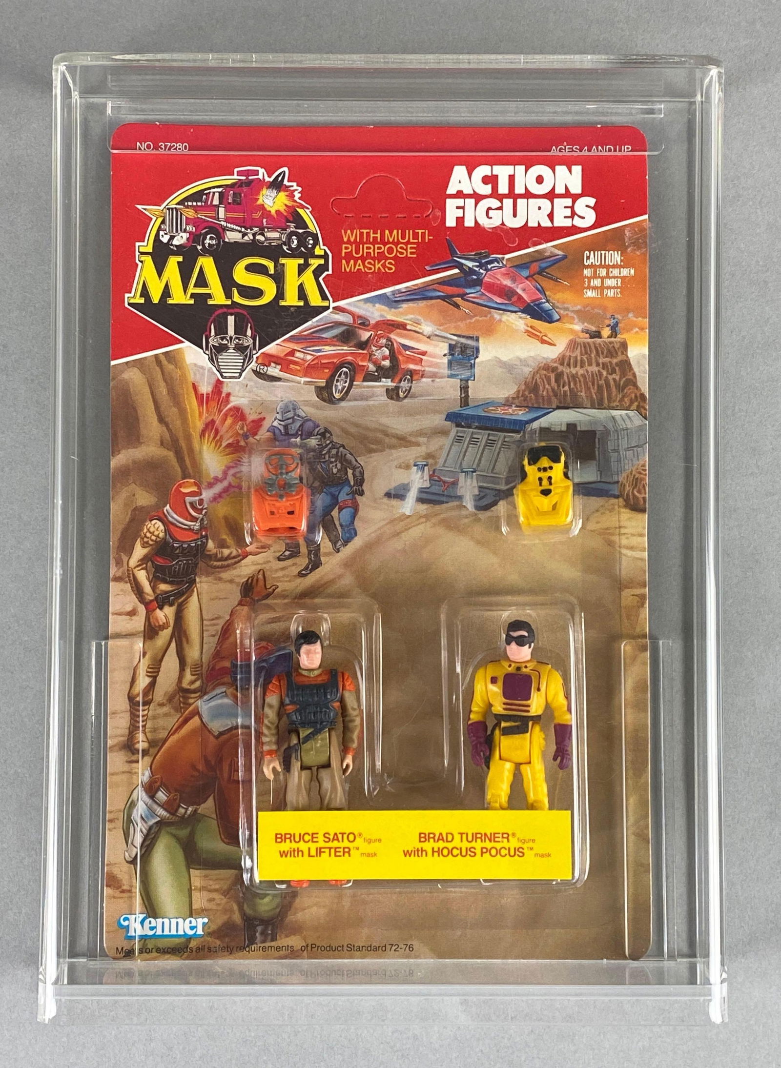 Kenner Mask Action Figures Bruce Sato with Lifter Brad Turner with Hocus Pocus in Original Packaging (1 of 2)