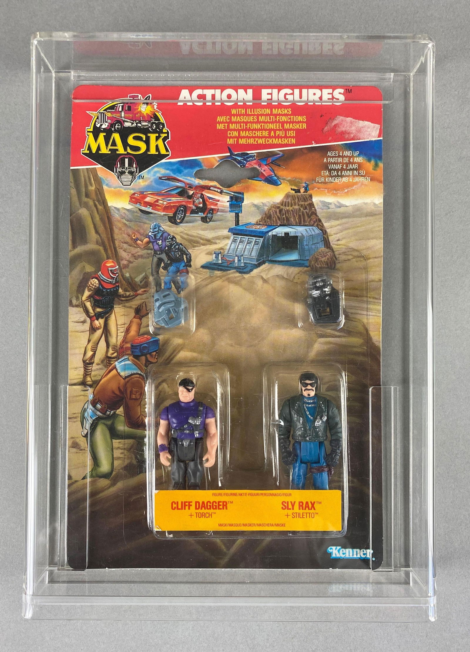 Kenner Mask Action Figures Cliff Dagger Torch and Sly Raz Stiletto in Original Packaging (1 of 2)