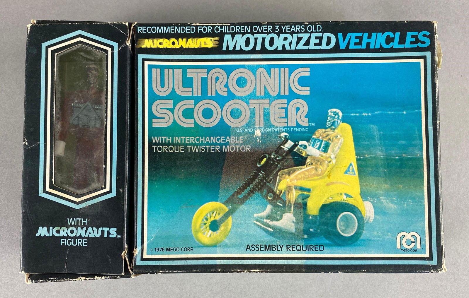 1976 Mego Corp Micronauts Ultronic Scooter with Figure In Original Box (1 of 3)