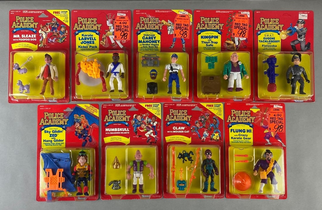 Group of 1989 Police Academy Kenner Action Figures (1 of 4)