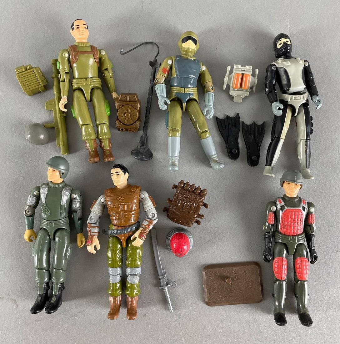 Group of 6 Hasbro G.I. Joe Action Figures (1 of 2)