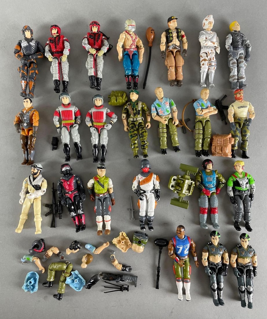 Group of 20+ Hasbro G.I. Joe Action Figures and Parts (1 of 2)