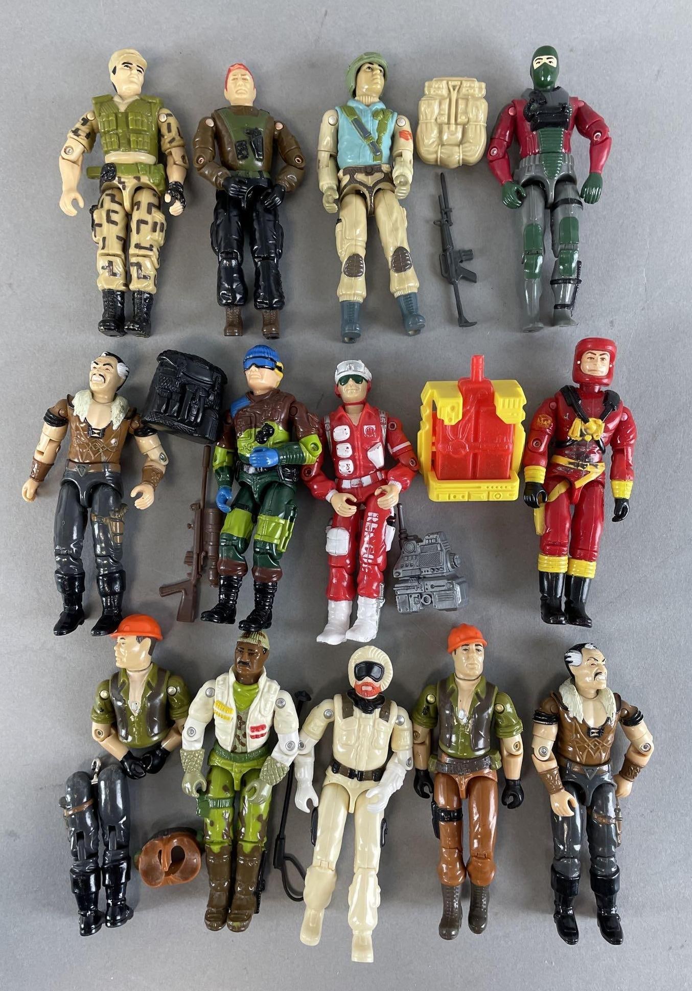 Group of 12 Hasbro G.I. Joe Action Figures and Parts (1 of 2)