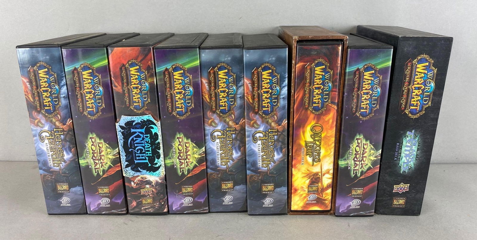 Group of World of Warcraft Trading Card Starter Decks and Supplements (1 of 5)