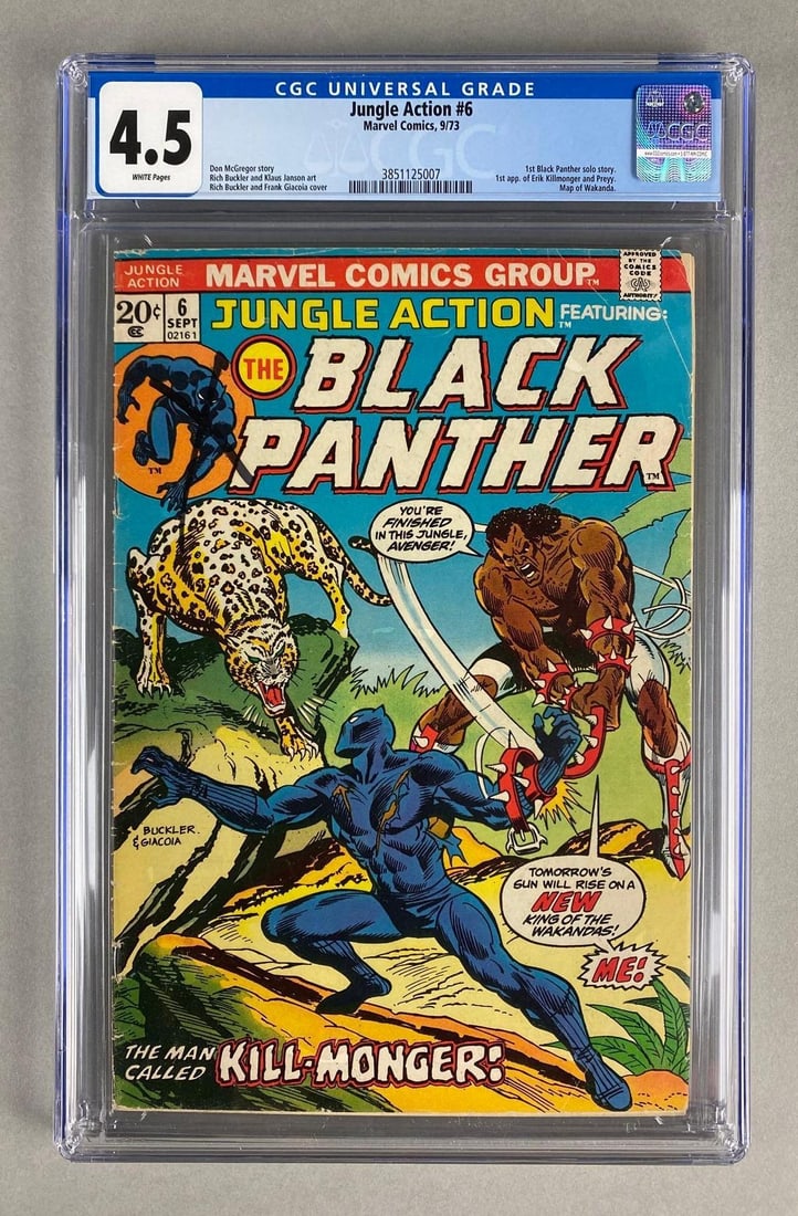 CGC Graded Marvel Comics Jungle Action No. 6 (1 of 7)