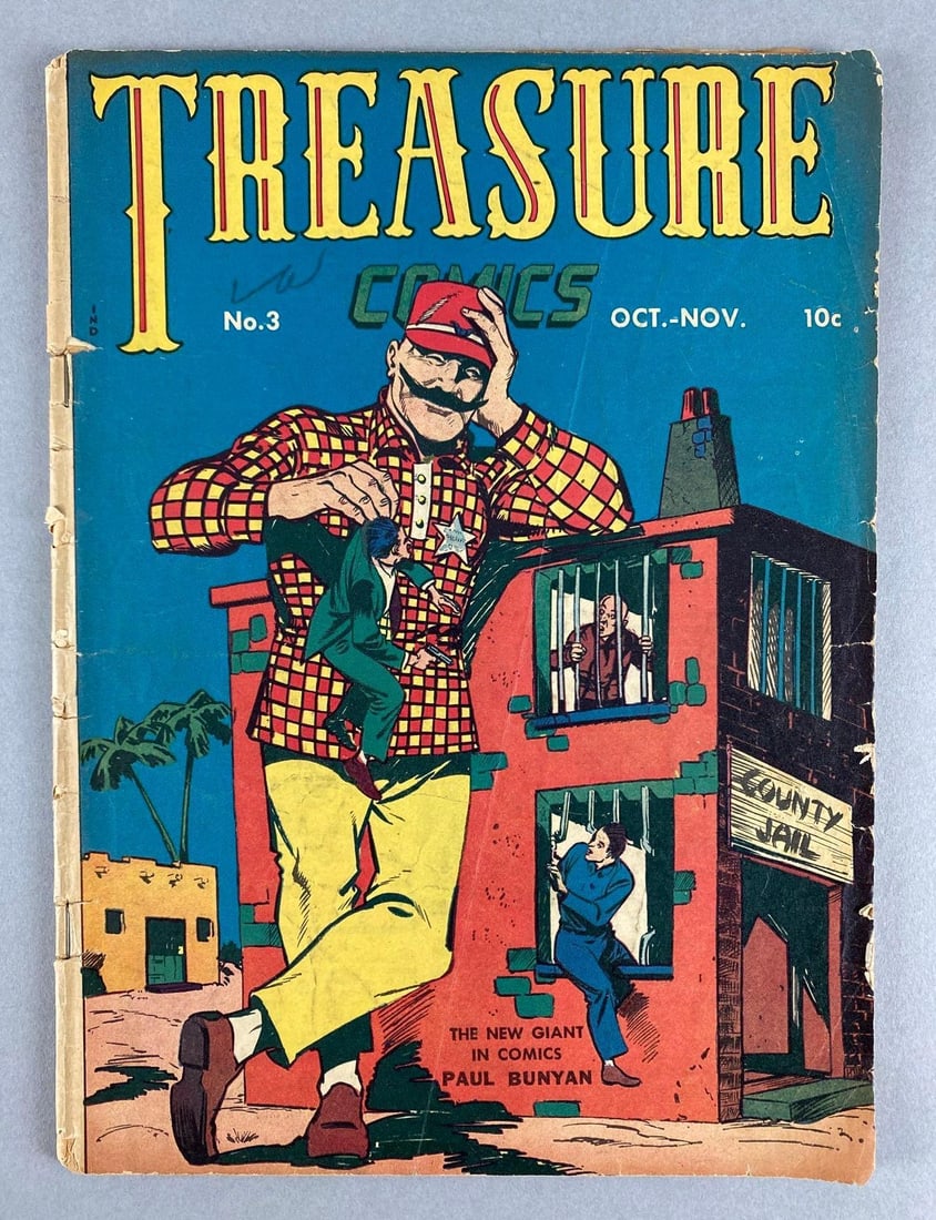 American Boys Comics Treasure Comics No. 3: October-November 1945, Golden Age, $.10, Bagged and boarded, Estimated grade 3.0.