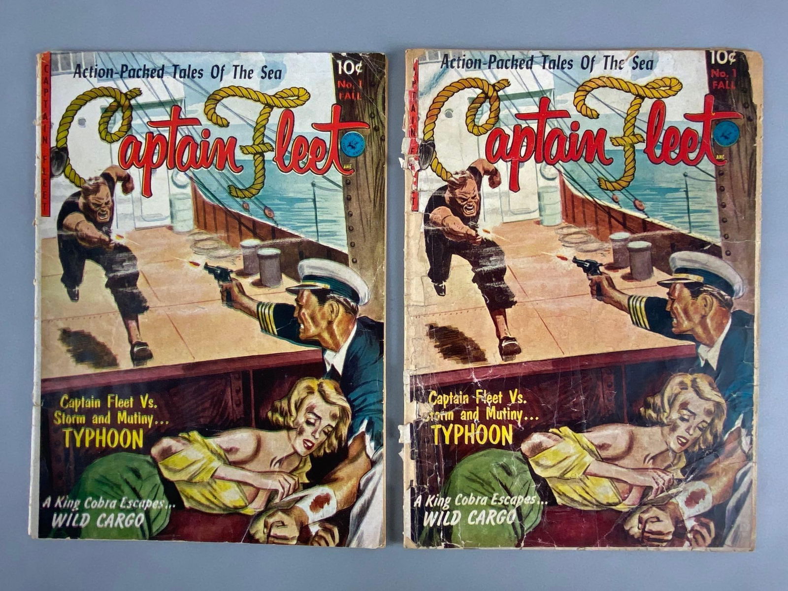 Group of 2 Ziff Davis Comics Captain Fleet No. 1 (1 of 11)